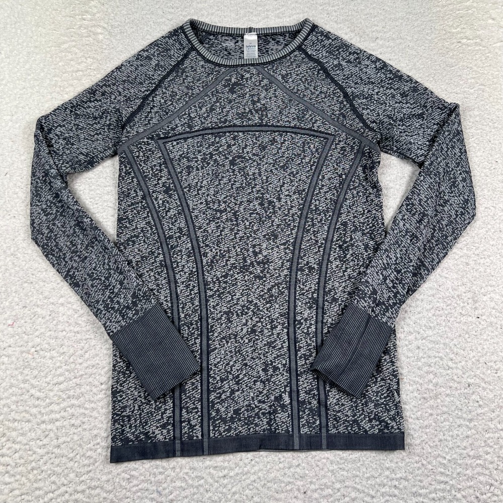 Ivivva by Lululemon Fly Tech Top Girls‎ 14 Long Sleeve Activewear Heather Gray